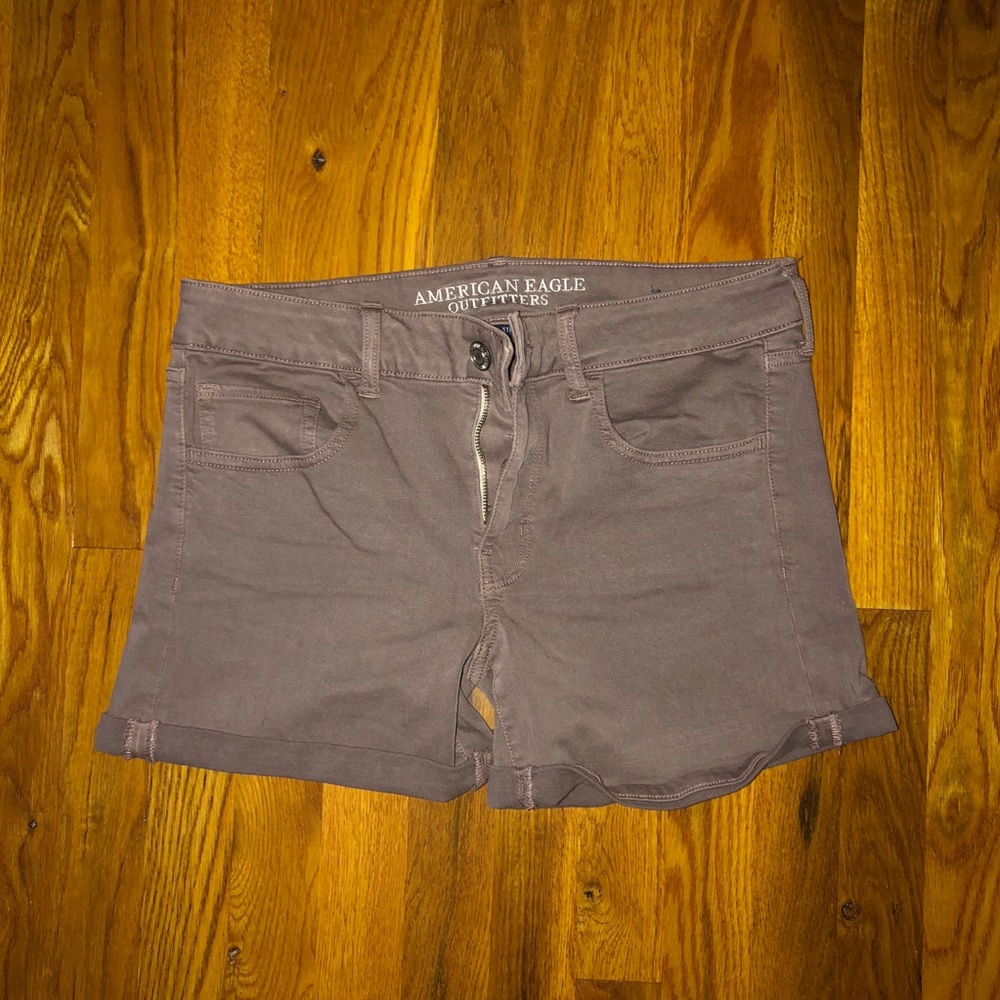 American Eagle Super Stretch Midi Rise Shorts